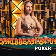 Caribbean Stud Poker by Evolution, showcased at lebullpolska.com – game logo