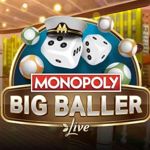 Official Live Dealer logo: MONOPOLY Big Baller by Evolution at LeBull Casino